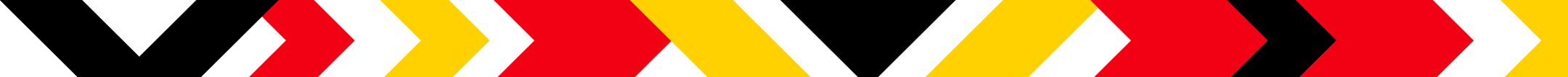 red, yellow, black, and white decorative banner