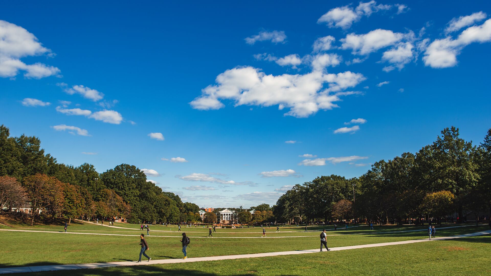 McKeldin Mall in the Fall