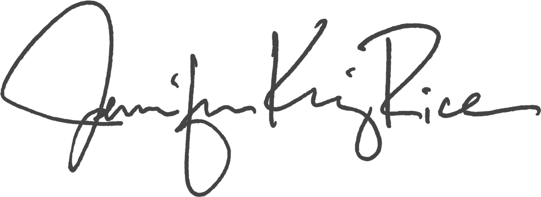 Jennifer King Rice's Signature